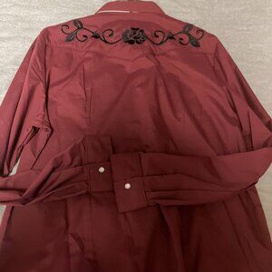 NEW Roper Maroon Ladies' Shirt